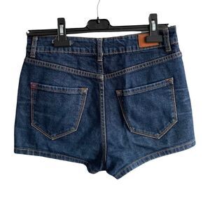 Bdg Urban Outfitters High Rise Erin Denim Shorts Dark Blue 27
